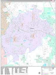 San Marcos Wall Map Premium Style 2026